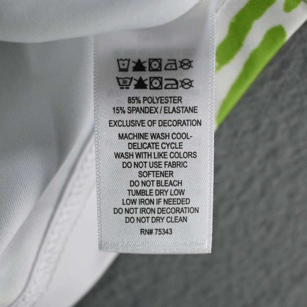 Rorie Whelan Mens Golfer Print Performance Golf Polo Shirt XL White New - Picture 5 of 8